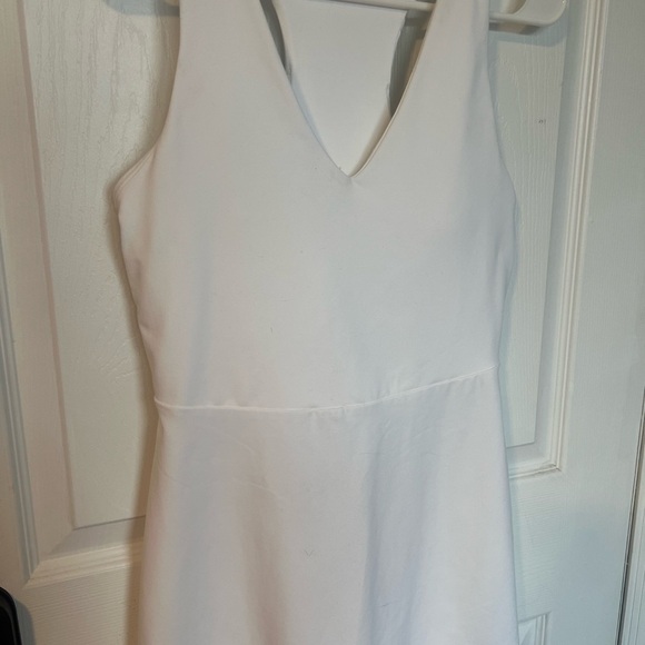 Fabletics On-The-Go Built-In Bra Dress - White - Size Small - Picture 3 of 7